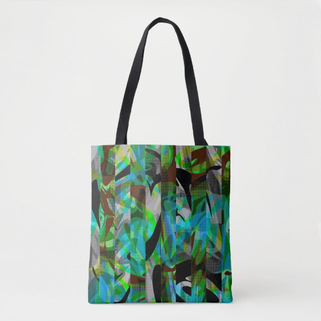 Bolsa Tote pincéis abstrato modernos (Frente)