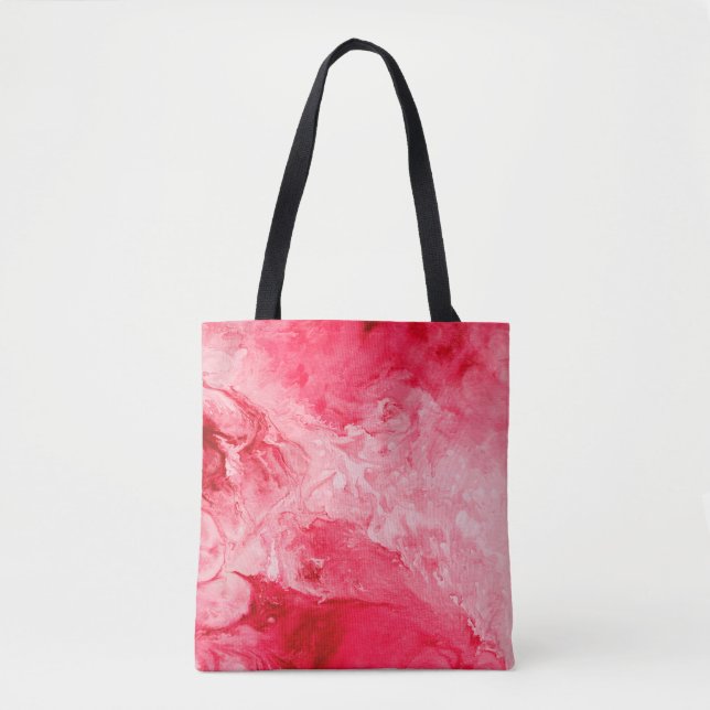 Bolsa Tote Pincéis de cores vermelhas (Frente)