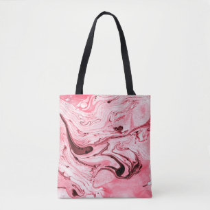 Bolsa Tote Pincel de água monocromático Abstrato, Futuristi