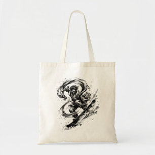 Bolsa Tote Pincel de Arte de Snowboard - Deus Fujin do Snowbo