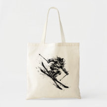 Pincel de Snowboard Arte - Esquiadora Mulher - Sem