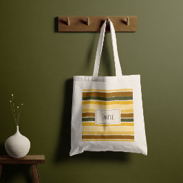 Bolsa Tote Pincelada Alegre Personalizar Texto | Terra Quente