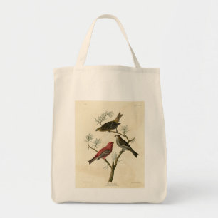 Bolsa Tote Pine Grosbeak das Aves da América de Audubon