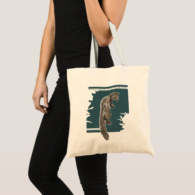 Bolsa Tote Pine Marten Europeu (Frente (produto))