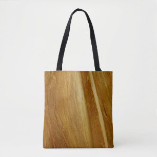 Bolsa Tote Pine Wood II Faux Textura em madeira