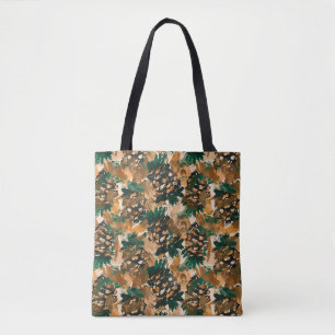 Bolsa Tote Pinecones de Aquarela Abstrato russa
