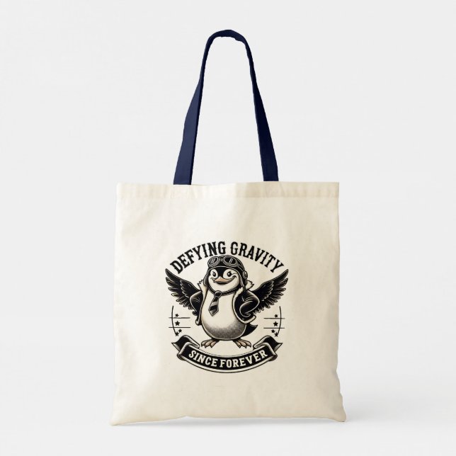 Bolsa Tote Pinguim Aviador (Verso)