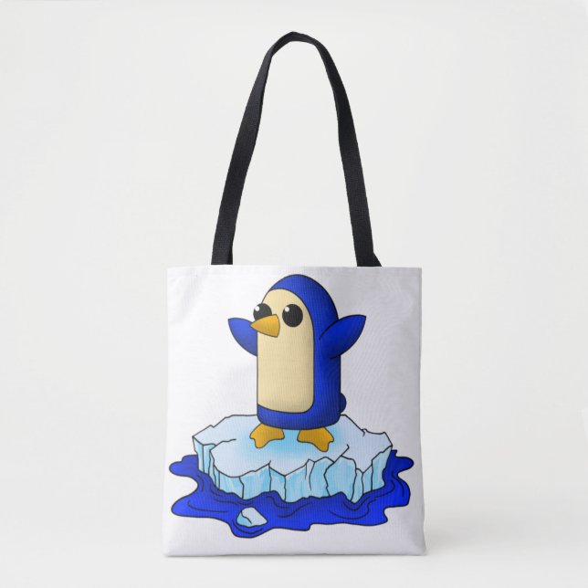 Bolsa Tote Pinguim bebê bonito (Frente)