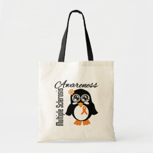 Bolsa Tote Pinguim da consciência da esclerose múltipla