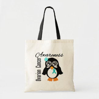 Bolsa Tote Pinguim de Consciência do câncer de ovário