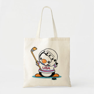 Bolsa Tote Pinguim do hóquei em gelo