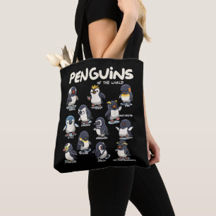 Bolsa Tote Pinguim Pinguins Animais do Mundo Amor de Pinguim