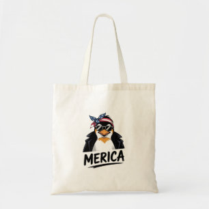 Bolsa Tote Pinguim resiste aos pinguins protestando contra