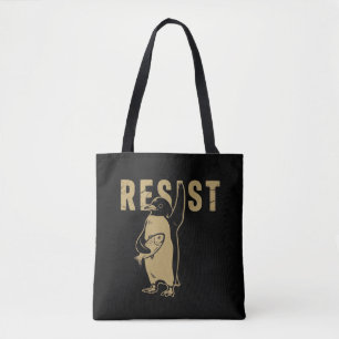 Bolsa Tote Pinguim Resistir Pinguins Protestam Contra Tarifas