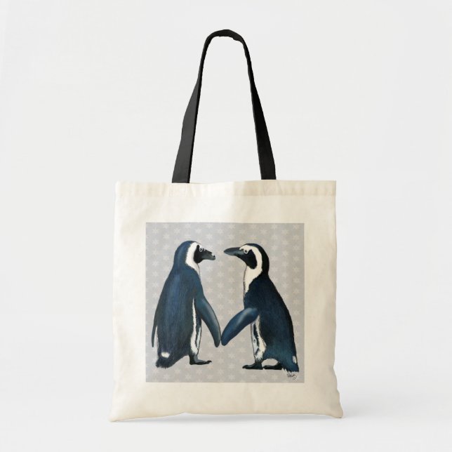 Bolsa Tote Pinguins Apaixonados (Frente)