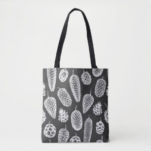 Bolsa Tote Pinhas em cones desenharam um padrão perfeito. Bo