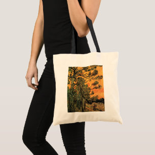 Bolsa Tote Pinhas Vermelhos Céu Crepúsculo por Vincent van Go