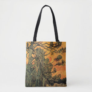 Bolsa Tote Pinhas Vermelhos Céu Pôr do Sol por Vincent van Go