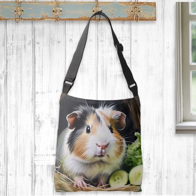 Bolsa Tote Pinheiro-da-índia-branca Imagem Adorável de Animai (Enjoy cavy cuteness as you go out and about with this adorable guinea pig picture bag)