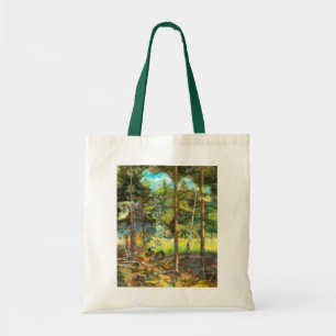 Bolsa Tote Pinheiros pintando aquarela