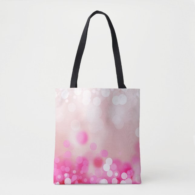 Bolsa Tote Pink Bokeh (Frente)