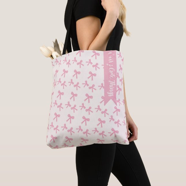 Bolsa Tote Pink Bow Dreams (Close Up)