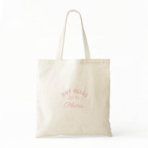 Pink Coquette Aestic Pilates Tote Bag