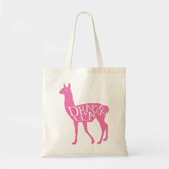 Bolsa Tote Pink Drama Llama (Frente)
