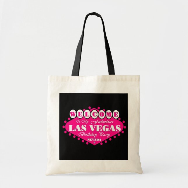Bolsa Tote PINK Fabuloso na Festa de aniversário de Las Vegas (Frente)