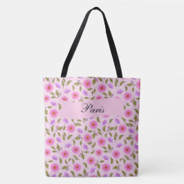 Bolsa Tote Pink Lavender Lacy Daisy