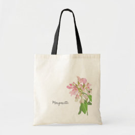Bolsa Tote Pink Orchid Floral Design – Elegant Botanical Art