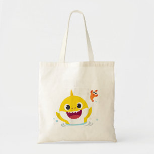 Bolsa Tote Pinkfong Baby Shark com texto
