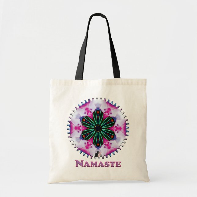Bolsa Tote Pinkie Namaste Kaleidoscope (Frente)
