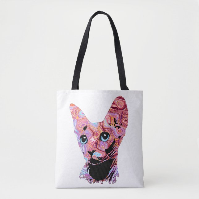 Bolsa Tote Pinky Sphynx Cat 683 (Frente)