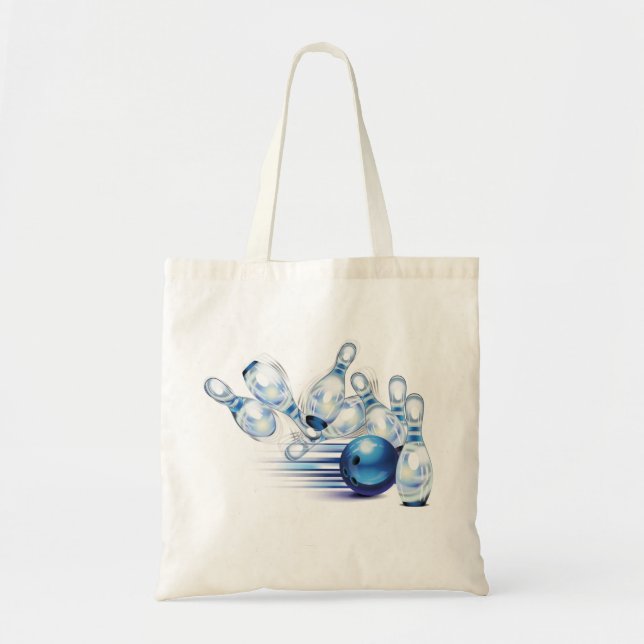 Bolsa Tote Pinos de boliche e esfera (Frente)