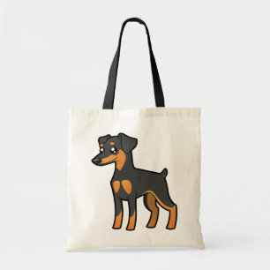 Bolsa Tote Pinscher diminuto dos desenhos animados/Manchester