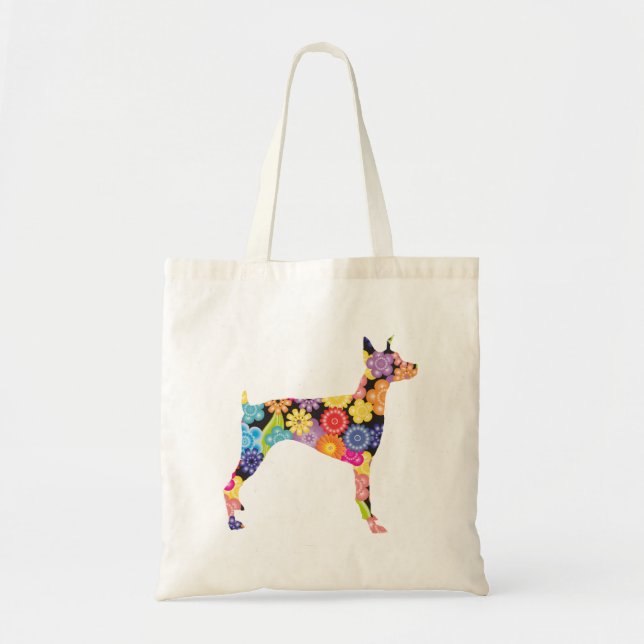 Bolsa Tote Pinscher do Doberman (Frente)