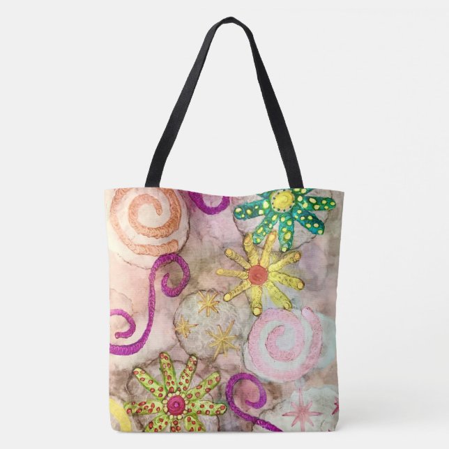 Bolsa Tote Pint de “Beach Vibes” (Verso)