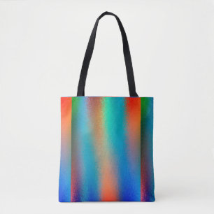 Bolsa Tote Pinta de pulverização Laranja e Bandeja Azul
