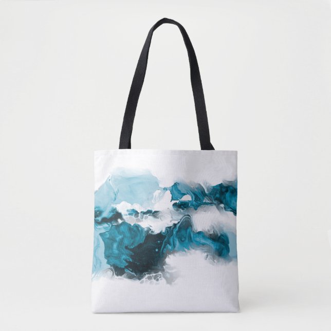 Bolsa Tote Pintado com abstrato criativo, wallpap (Frente)