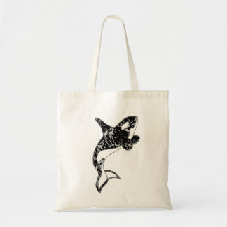 Bolsa Tote Pinte a arte da orca do Splatter