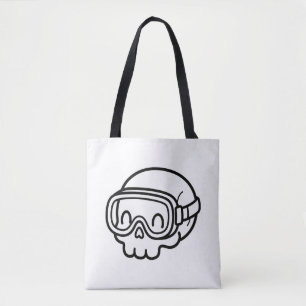 Bolsa Tote Pinte seus próprios óculos de natação de caveira K