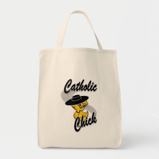 Bolsa Tote Pintinho católico nº 4 (Frente)