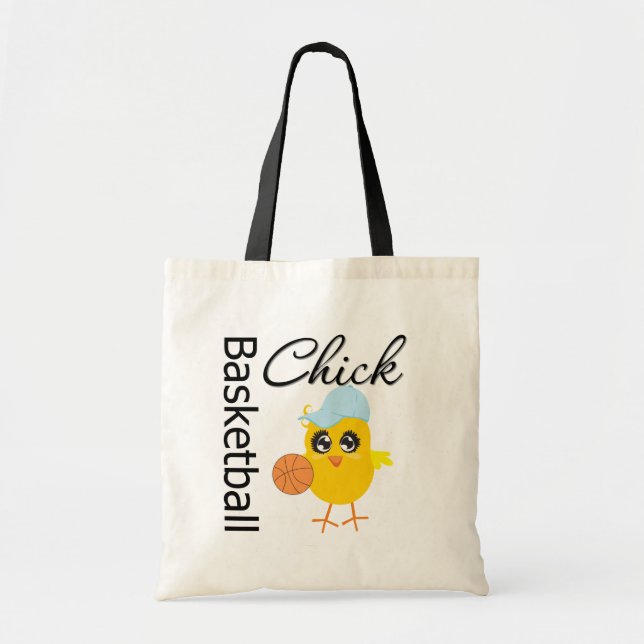 Bolsa Tote Pintinho de basquete (Frente)