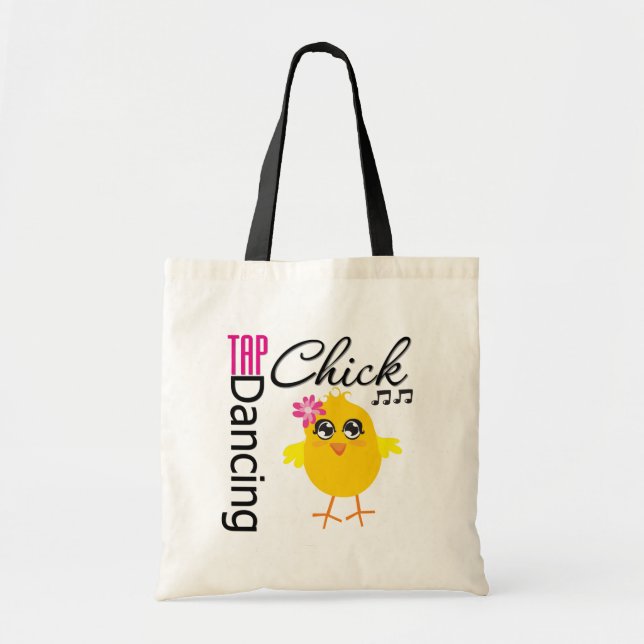 Bolsa Tote Pintinho de dança de toque (Frente)