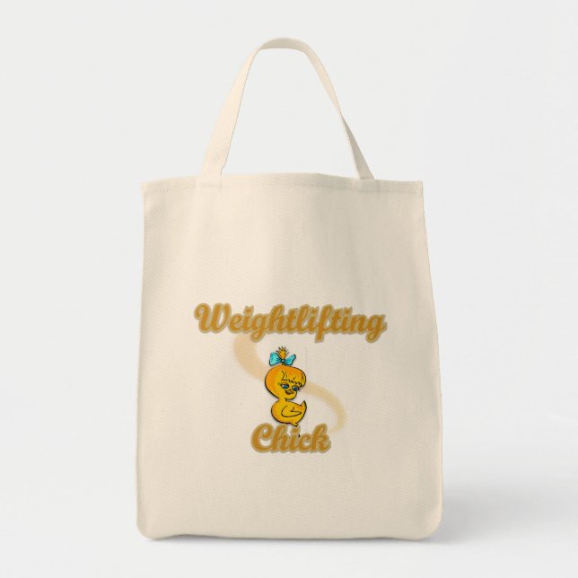 Bolsa Tote Pintinho de levantamento de peso (Frente)