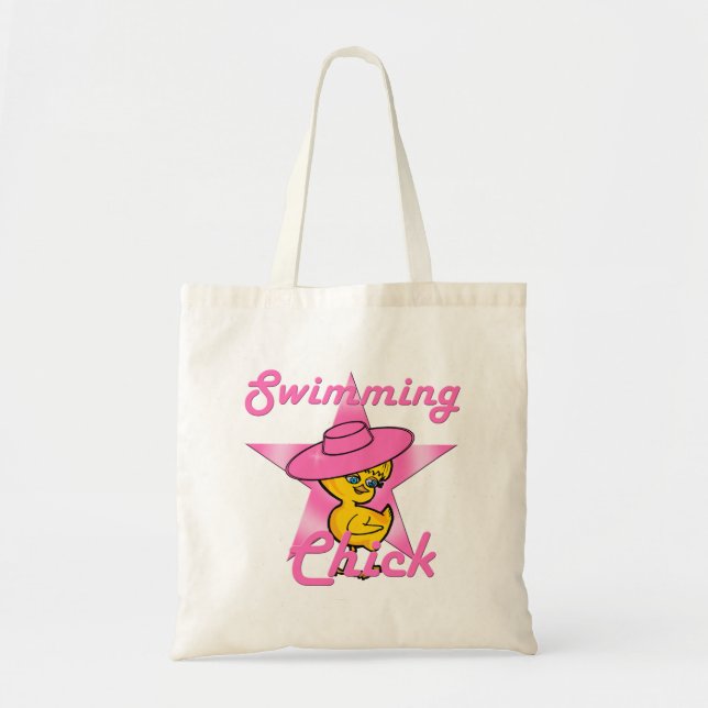 Bolsa Tote Pintinho de natação nº 8 (Frente)