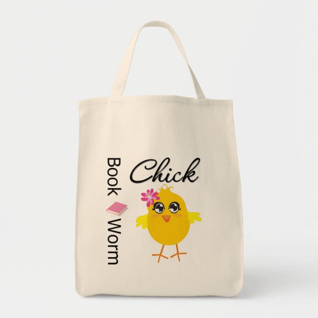 Bolsa Tote Pintinho do Worm Book (Frente)