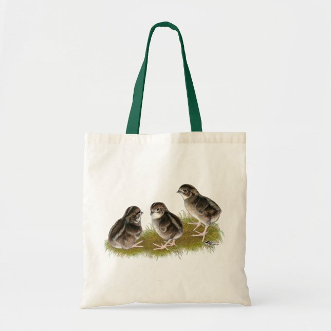 Bolsa Tote Pintinhos das codorniz do Coturnix (Frente)