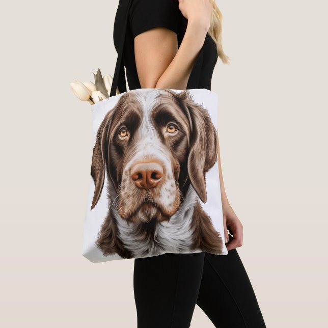BOLSA TOTE PINTOR ALEMÃO BRANCO E MARÍTIMO (Close Up)